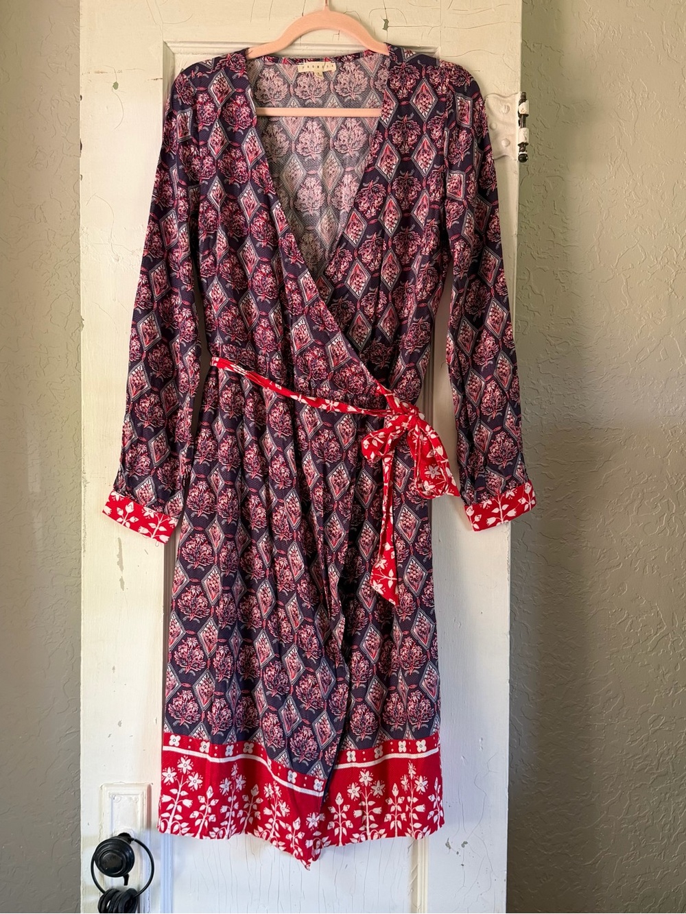 Promesa‎ Boho Floral Wrap Maxi Dress Size Small